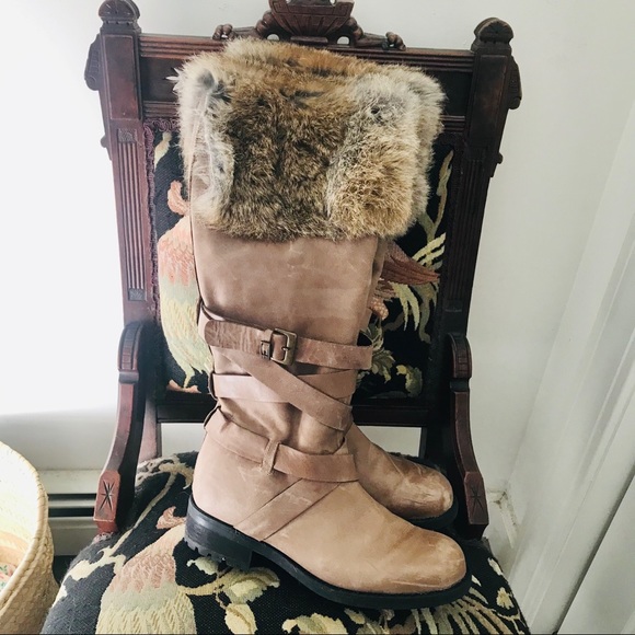 Fabianelli Fur Trim Boots - Picture 1 of 8